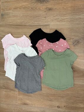 Girls Cat & Jack Short Sleeve T-Shirt 6 Pack - 18M
